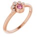 Stackable Bezel-Set Ring