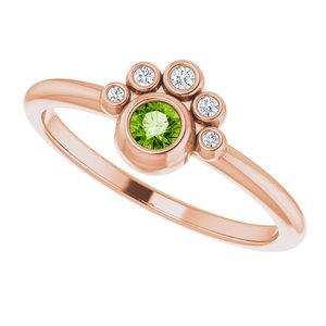 Stackable Bezel-Set Ring