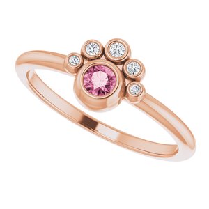 Stackable Bezel-Set Ring