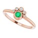 Stackable Bezel-Set Ring