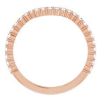 Halo-Style Bypass Engagement Ring or Band