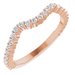 Halo-Style Bypass Engagement Ring or Band
