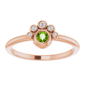 Stackable Bezel-Set Ring