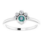 Stackable Bezel-Set Ring