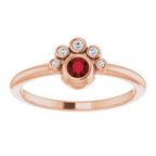 Stackable Bezel-Set Ring
