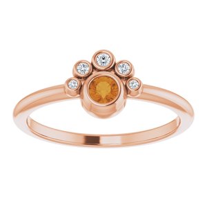 Stackable Bezel-Set Ring