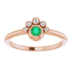 Stackable Bezel-Set Ring