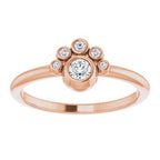Stackable Bezel-Set Ring