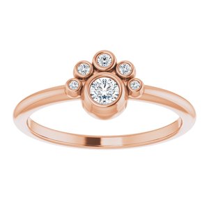 Stackable Bezel-Set Ring