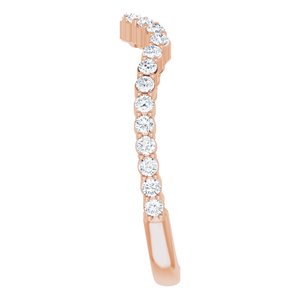 Halo-Style Bypass Engagement Ring or Band