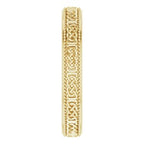Milgrain Edge Celtic-Inspired Flat Band
