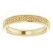 Milgrain Edge Celtic-Inspired Flat Band