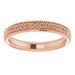 Milgrain Edge Celtic-Inspired Flat Band