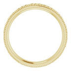 Milgrain Edge Celtic-Inspired Flat Band