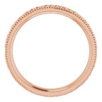 Milgrain Edge Celtic-Inspired Flat Band