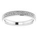 Milgrain Edge Celtic-Inspired Flat Band