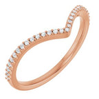 Halo-Style Asymmetric Engagement Ring or Band