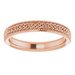 Milgrain Edge Celtic-Inspired Flat Band