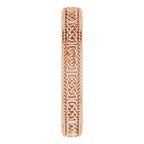 Milgrain Edge Celtic-Inspired Flat Band