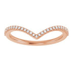 Halo-Style Asymmetric Engagement Ring or Band