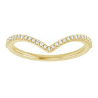 Halo-Style Asymmetric Engagement Ring or Band