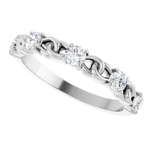 Accented Stackable Ring