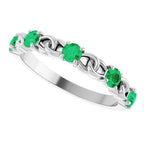 Accented Stackable Ring