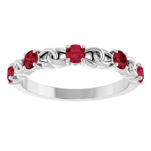 Accented Stackable Ring