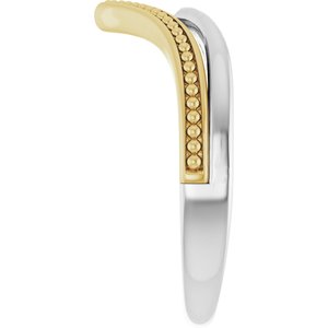 Beaded V Ring