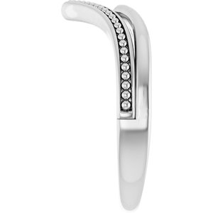 Beaded V Ring