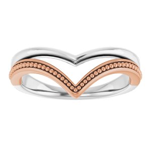 Beaded V Ring