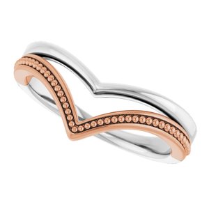 Beaded V Ring