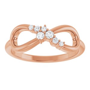 Accented Infinity-Inspired Ring
