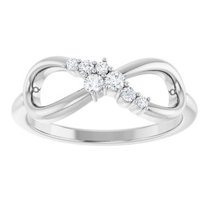 Accented Infinity-Inspired Ring