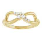 Accented Infinity-Inspired Ring