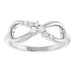 Accented Infinity-Inspired Ring