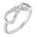 Accented Infinity-Inspired Ring