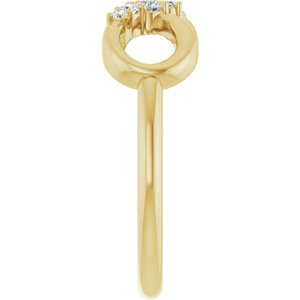 Accented Infinity-Inspired Ring
