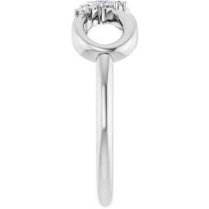 Accented Infinity-Inspired Ring