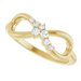 Accented Infinity-Inspired Ring