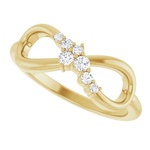 Accented Infinity-Inspired Ring