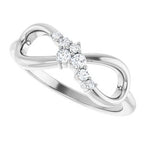 Accented Infinity-Inspired Ring