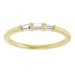 Three-Stone Stackable Ring