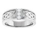 Celtic-Inspired Three-Stone Band