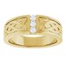 Celtic-Inspired Three-Stone Band