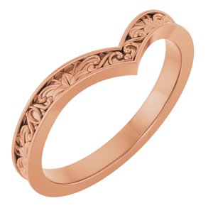 Vintage-Inspired V Ring
