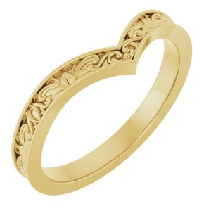 Vintage-Inspired V Ring