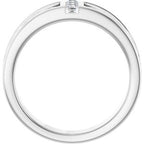 Celtic-Inspired Three-Stone Band