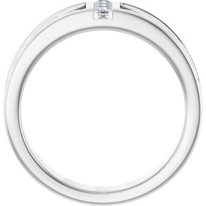 Celtic-Inspired Three-Stone Band