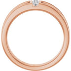 Celtic-Inspired Three-Stone Band